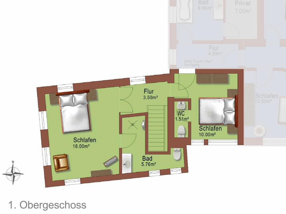 Ferienhaus Oberstaader Fewo Maisonette 厄赫宁根 外观 照片